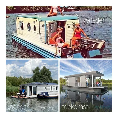 Aquahome - Np De Biesbosch - Bijzonder Overnachten Op Houseboat! 샬레